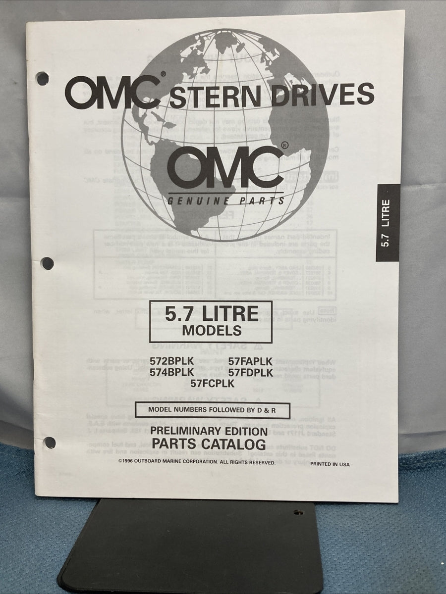 OMC 988223-988227 STERN DRIVES PARTS CATALOGS