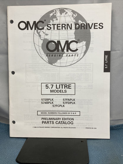 OMC 988223-988227 STERN DRIVES PARTS CATALOGS