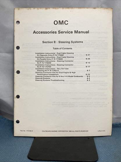 OMC 174156-6, 174156-7, 174156-8 ACCESSORIES SERVICE MANUALS