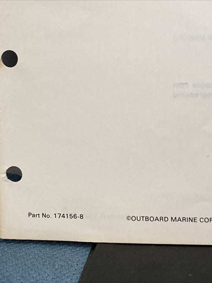 OMC 174156-6, 174156-7, 174156-8 ACCESSORIES SERVICE MANUALS