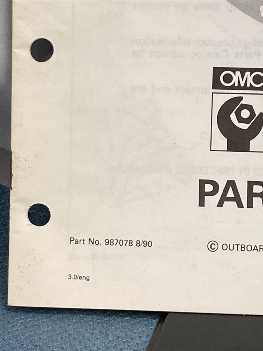 OMC 987078-987082 COBRA STERN DRIVES PARTS CATALOGS