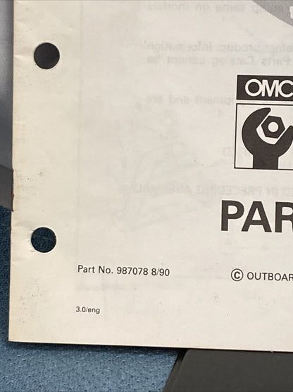 OMC 987078-987082 COBRA STERN DRIVES PARTS CATALOGS