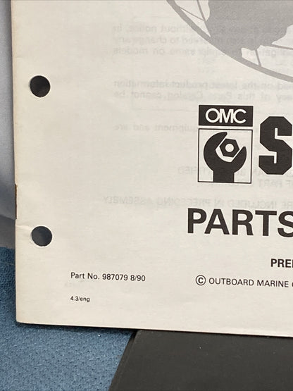 OMC 987078-987082 COBRA STERN DRIVES PARTS CATALOGS