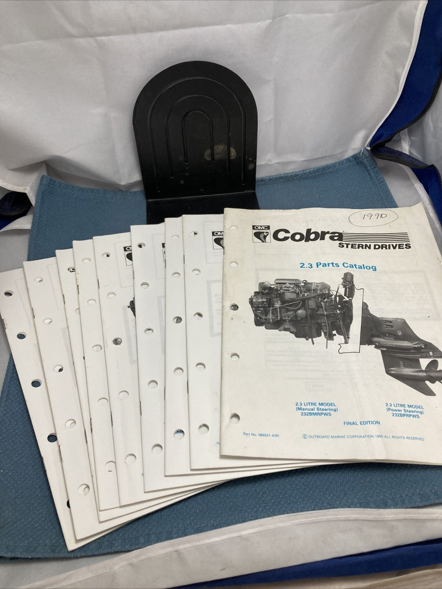OMC 986551-986558, 986560, 986852 COBRA STERN DRIVES PARTS CATALOGS