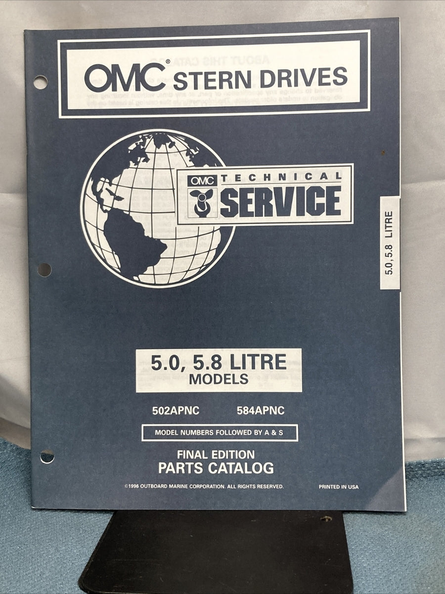 OMC 988209-988214, 988216 COBRA STERN DRIVES PARTS CATALOGS