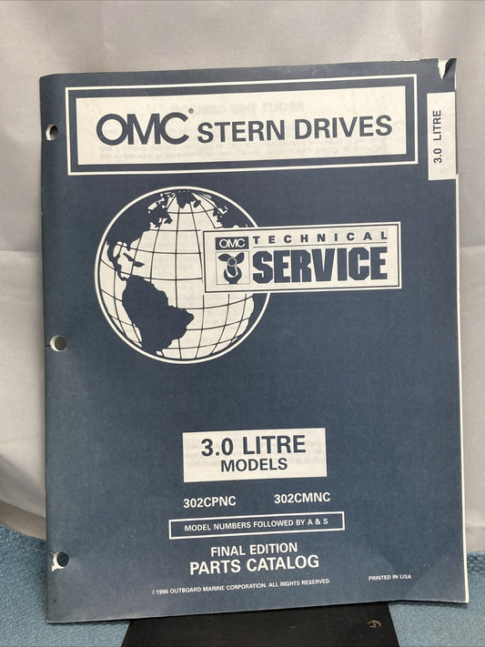 OMC 988209-988214, 988216 COBRA STERN DRIVES PARTS CATALOGS