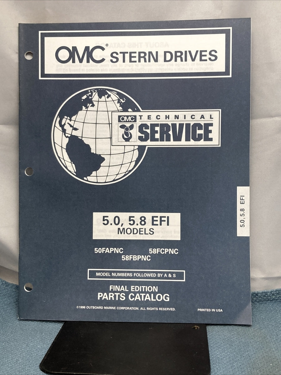OMC 988209-988214, 988216 COBRA STERN DRIVES PARTS CATALOGS