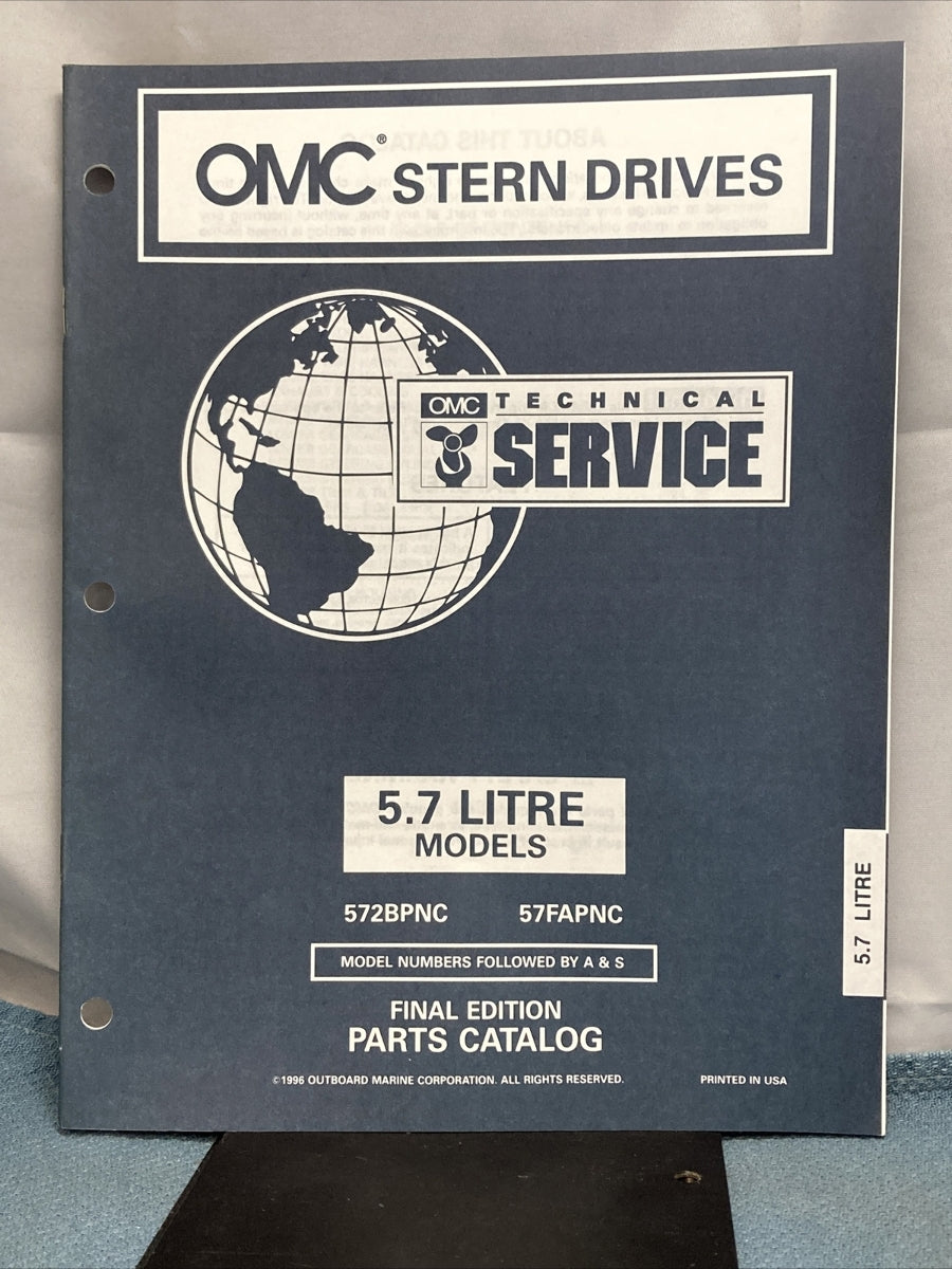 OMC 988209-988214, 988216 COBRA STERN DRIVES PARTS CATALOGS
