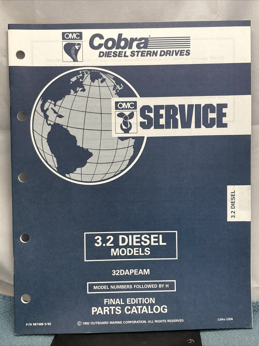 OMC 987486-987493, 987584 COBRA STERN DRIVES PARTS CATALOGS