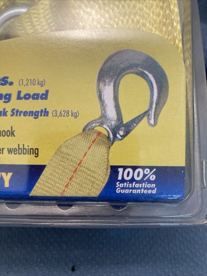 NEW BOATBUCKLE F14211 2"X25' HEAVY DUTY WINCH STRAP STEEL HOOK