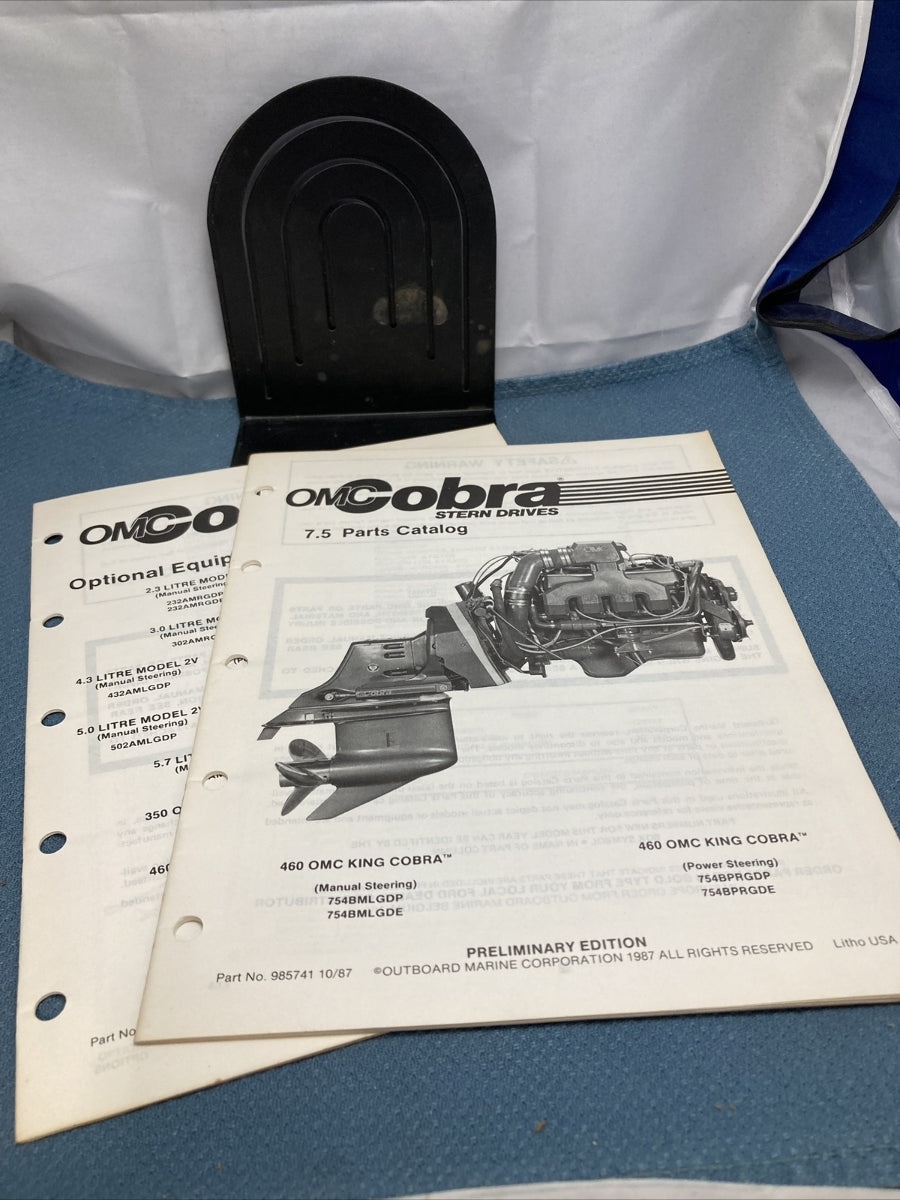 OMC 985741, 985742 COBRA STERN DRIVES PARTS CATALOGS