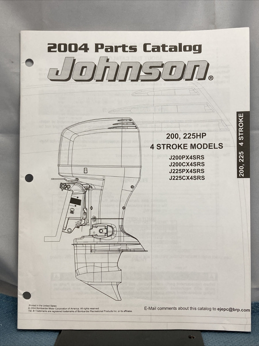 JOHNSON 5034427 PARTS CATALOG 2004
