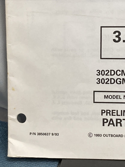 OMC 3850637 COBRA STERN DRIVES PARTS CATALOG