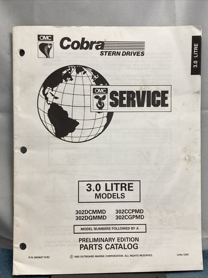 OMC 3850637 COBRA STERN DRIVES PARTS CATALOG