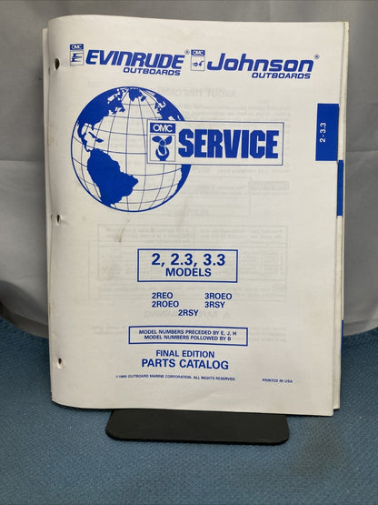 OMC JOHNSON EVINRUDE 176238, 437459-437819 PARTS CATALOGS