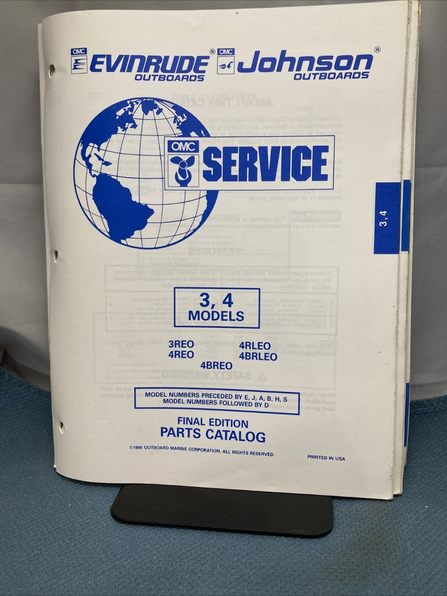 OMC JOHNSON EVINRUDE 176238, 437459-437819 PARTS CATALOGS