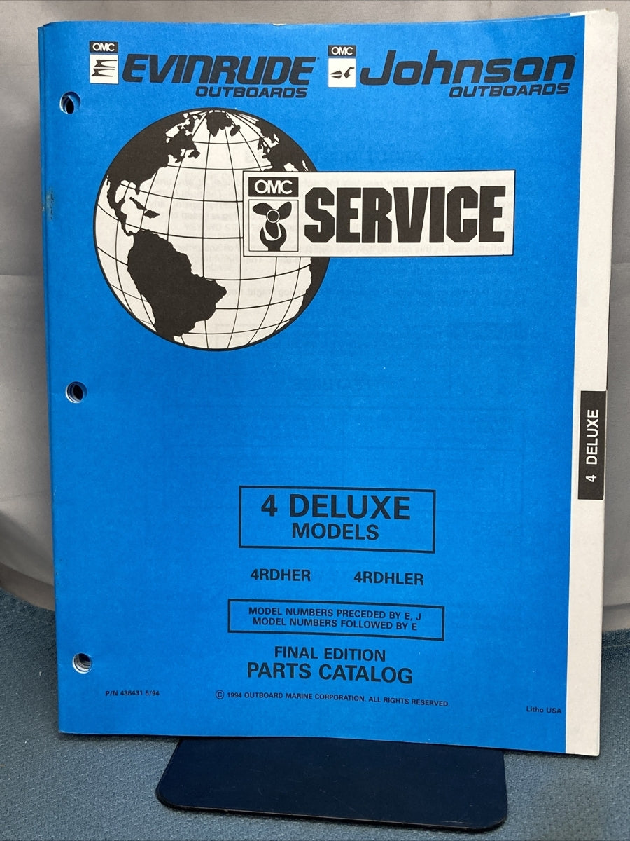 OMC JOHNSON EVINRUDE 175940, 115416, 116052, 436429-437030 PARTS CATALOGS