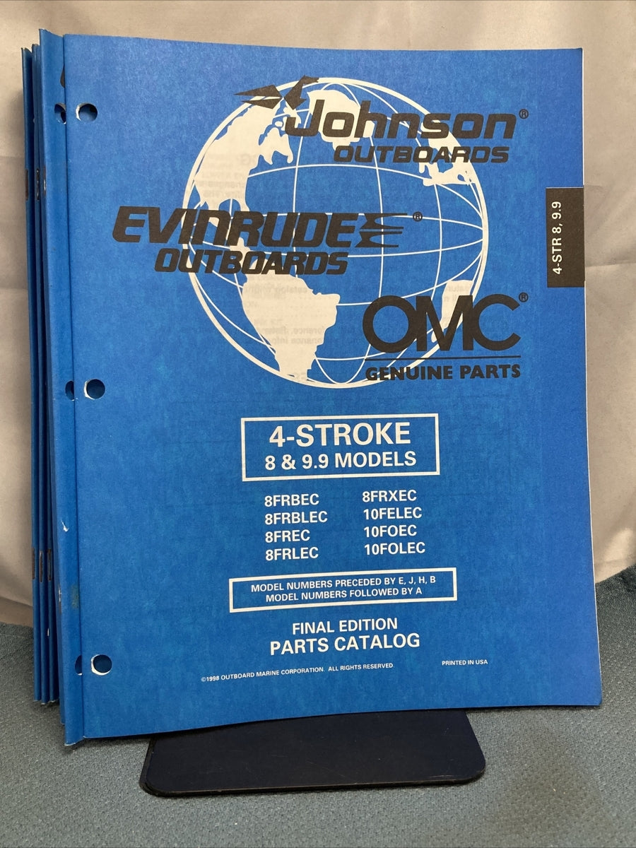 OMC JOHNSON EVINRUDE 176900, 438986-438990, 439284-439324 PARTS CATALOGS