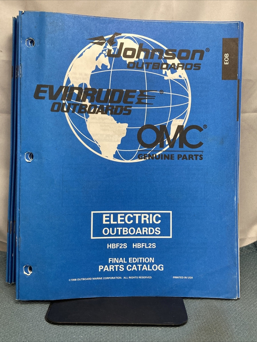 OMC JOHNSON EVINRUDE 176900, 438986-438990, 439284-439324 PARTS CATALOGS
