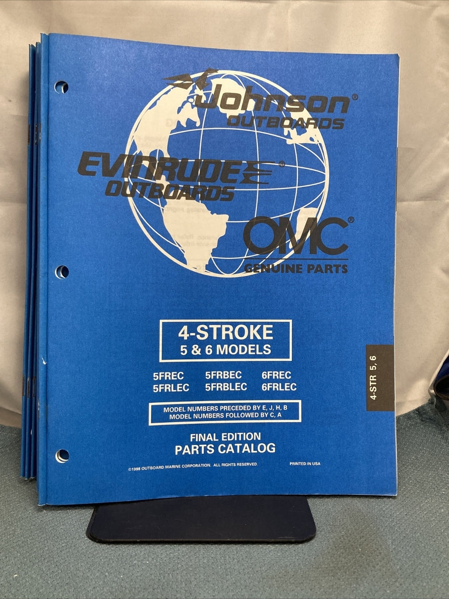OMC JOHNSON EVINRUDE 176900, 438986-438990, 439284-439324 PARTS CATALOGS