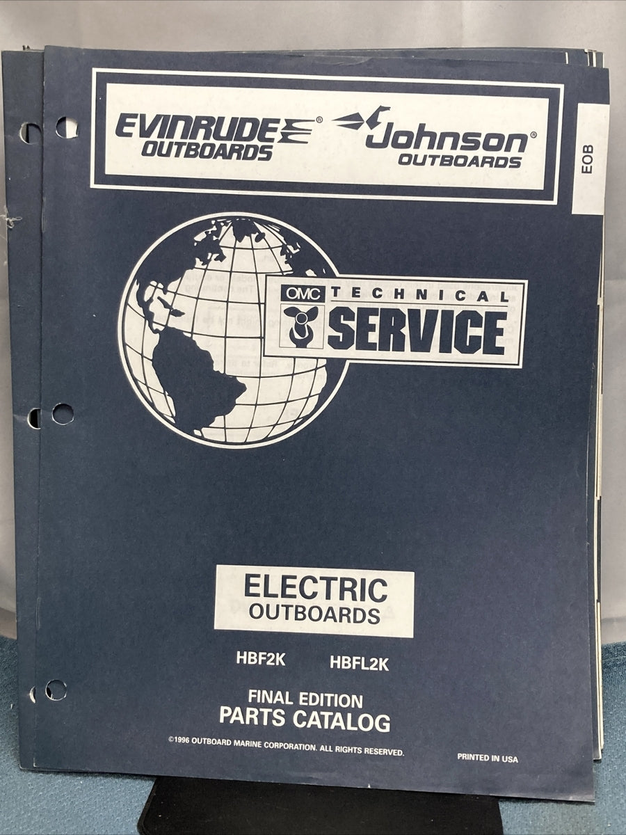 OMC JOHNSON EVINRUDE 176555, 438183-438225, 438547 PARTS CATALOGS