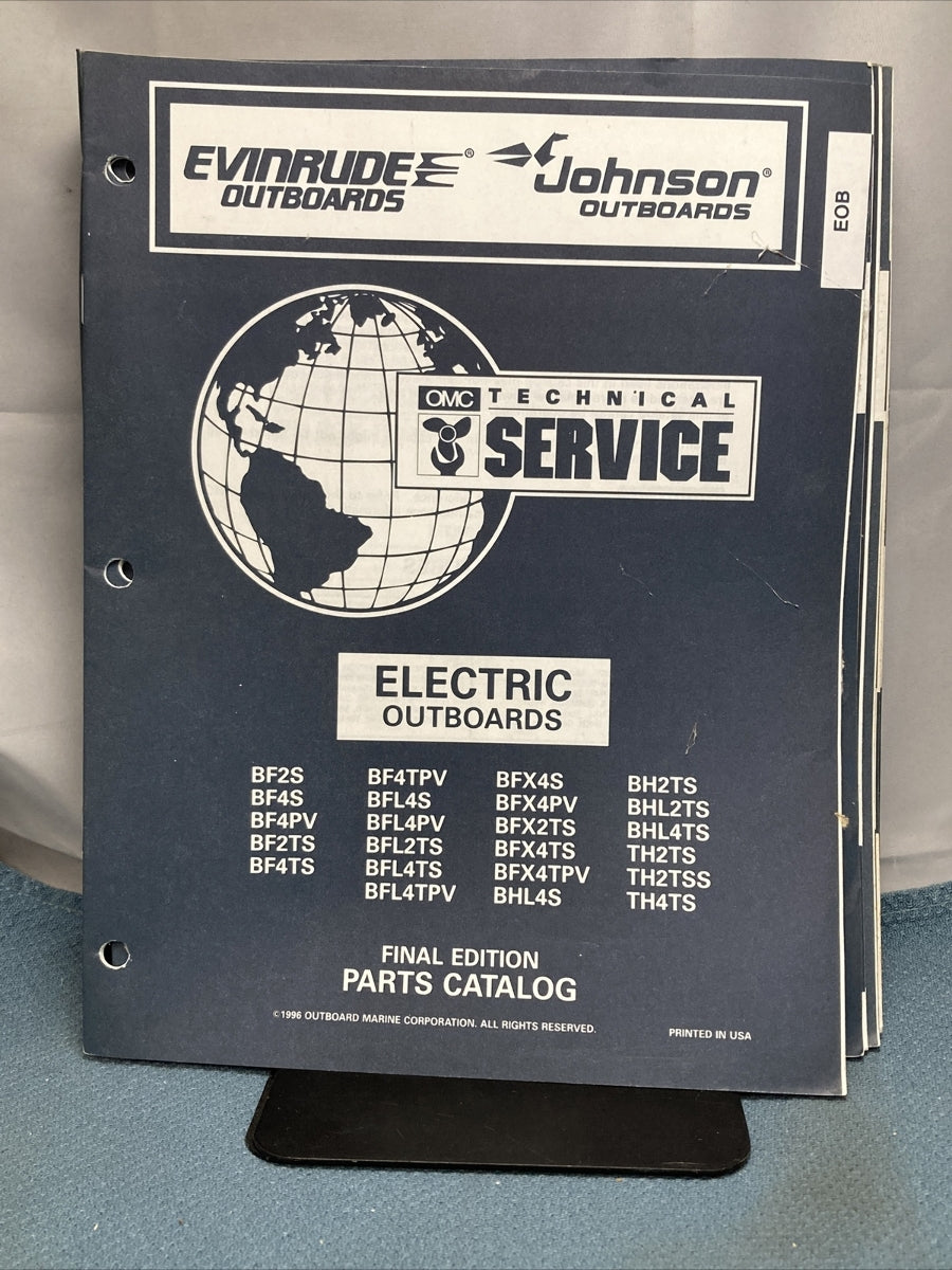 OMC JOHNSON EVINRUDE 176555, 438183-438225, 438547 PARTS CATALOGS