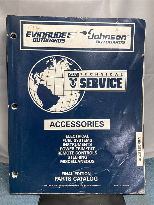 OMC JOHNSON EVINRUDE 176555, 438183-438225, 438547 PARTS CATALOGS