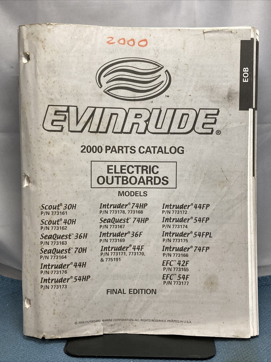 OMC JOHNSON EVINRUDE 5000990-5001028 PARTS CATALOGS