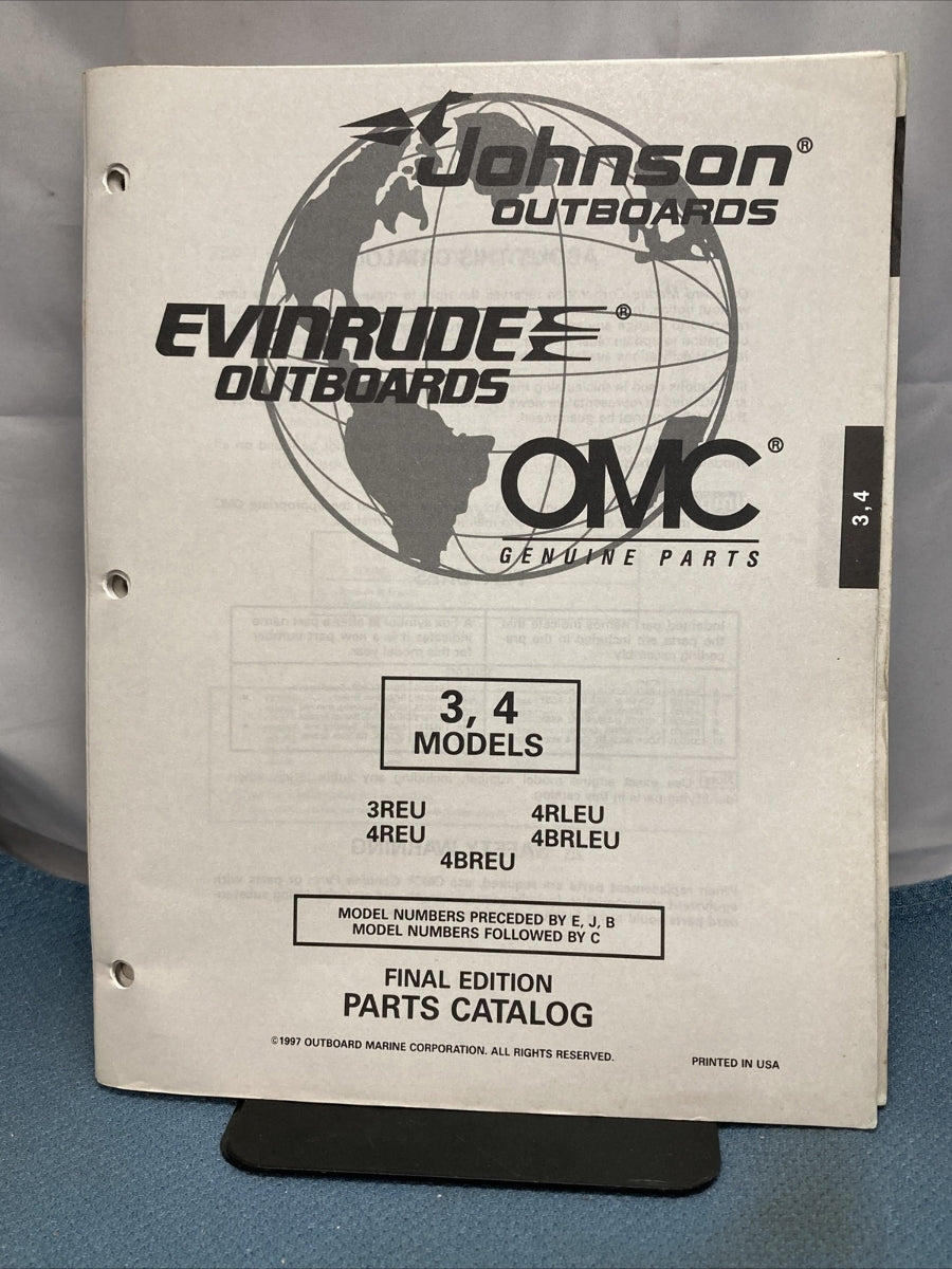 OMC JOHNSON EVINRUDE 438686-438733, 438870 PARTS CATALOGS