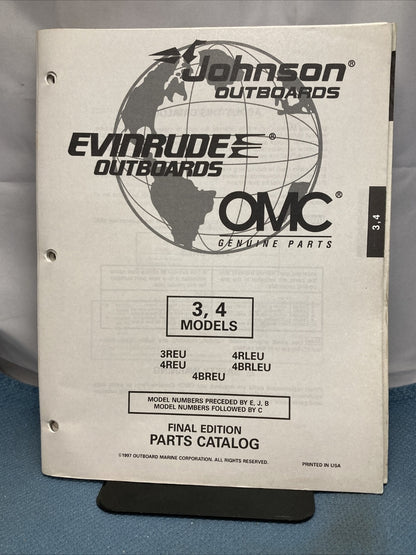OMC JOHNSON EVINRUDE 438686-438733, 438870 PARTS CATALOGS