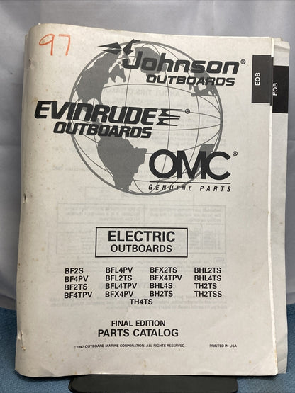 OMC JOHNSON EVINRUDE 438686-438733, 438870 PARTS CATALOGS