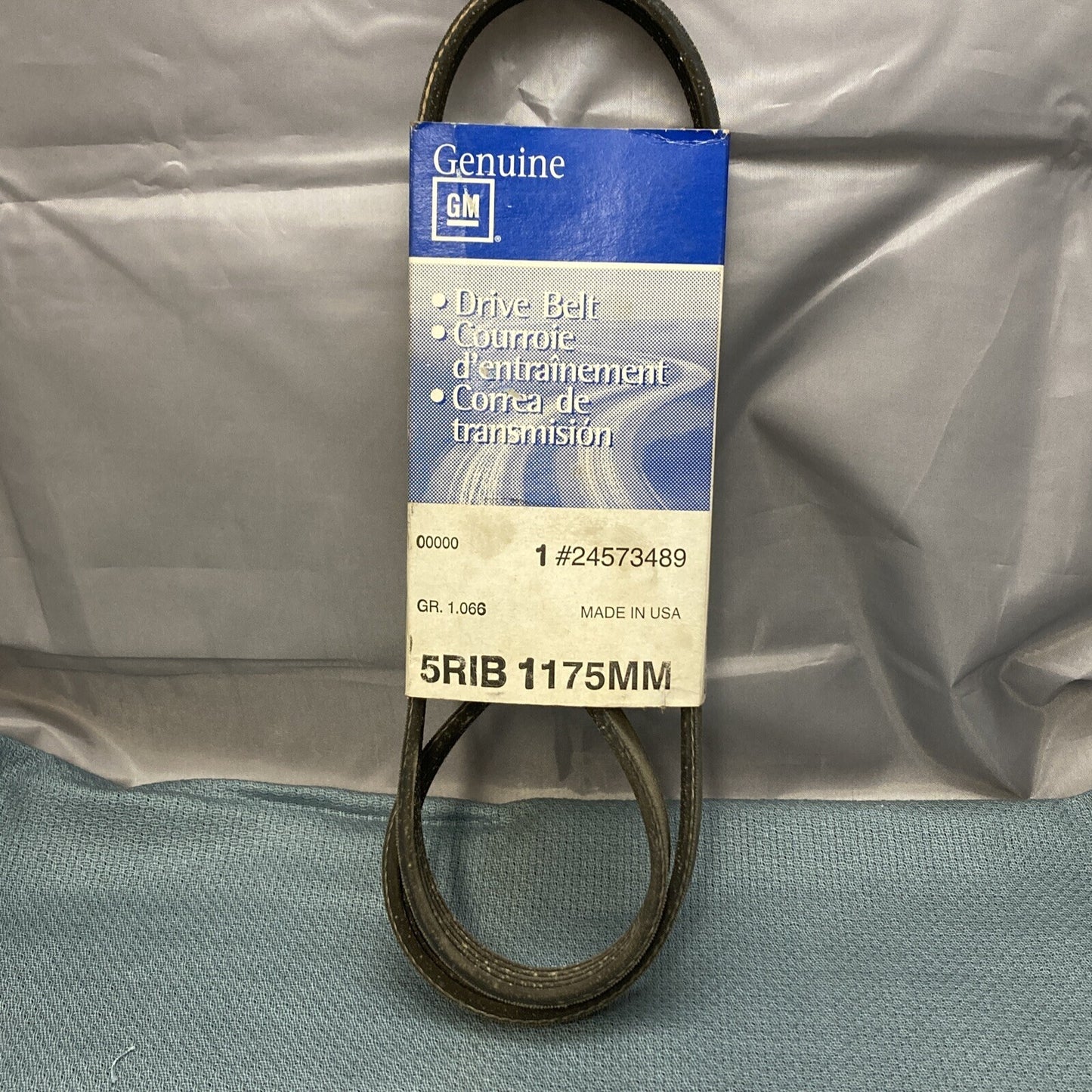 NEW GENUINE GM 24573489 BELT, GENERATOR 5RIB 1175MM GR 1.066