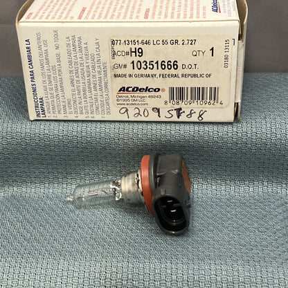 NEW ACDELCO H9 BULB ASSEMBLY, HEADLAMP 2004-2016 GM 10351666 GR 2.727