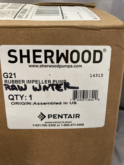 NEW SHERWOOD G21 RUBBER IMPELLER RAW WATER PUMP