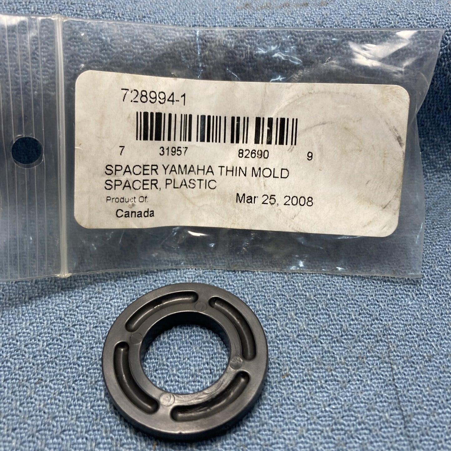 NEW YAMAHA 728994-1 SPACER, PLASTIC THIN MOLD
