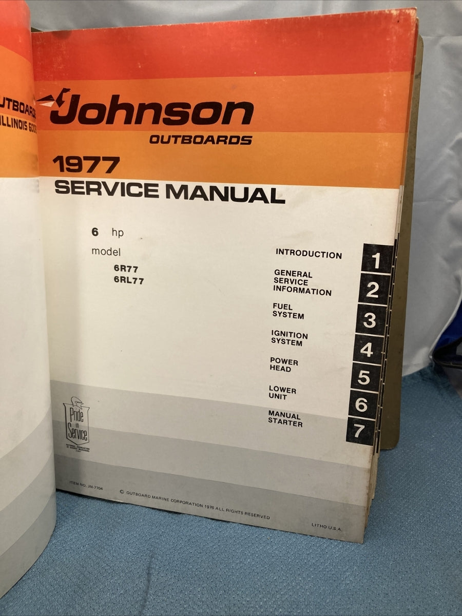 JOHNSON JM-7701 - JM-7710 SERVICE MANUALS WITH BINDER JM-6815