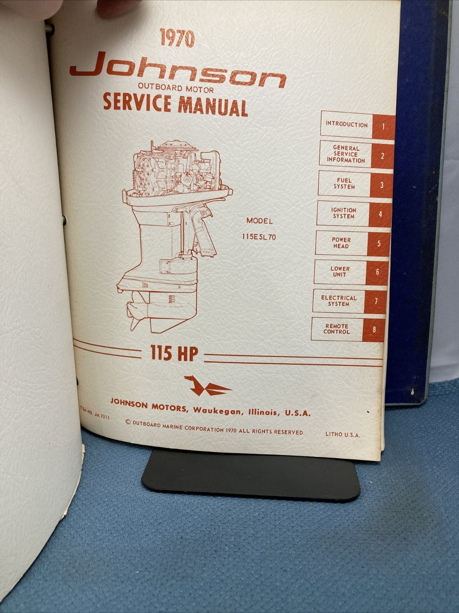 JOHNSON JS-4344, JM-7001 - JM-7009, JM-7011 SERVICE MANUALS WITH BINDER