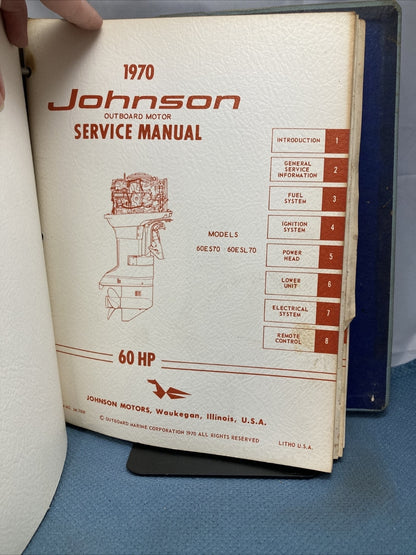 JOHNSON JS-4344, JM-7001 - JM-7009, JM-7011 SERVICE MANUALS WITH BINDER