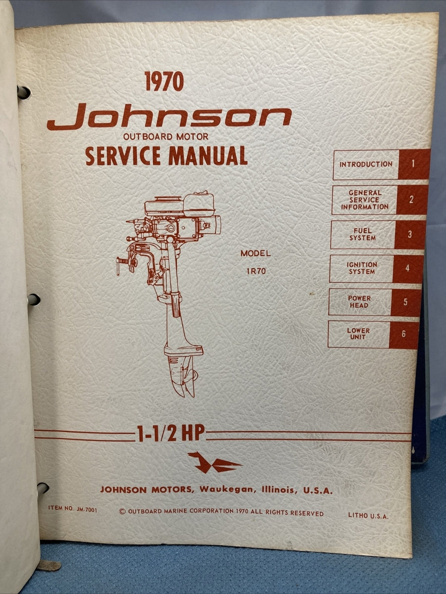 JOHNSON JS-4344, JM-7001 - JM-7009, JM-7011 SERVICE MANUALS WITH BINDER