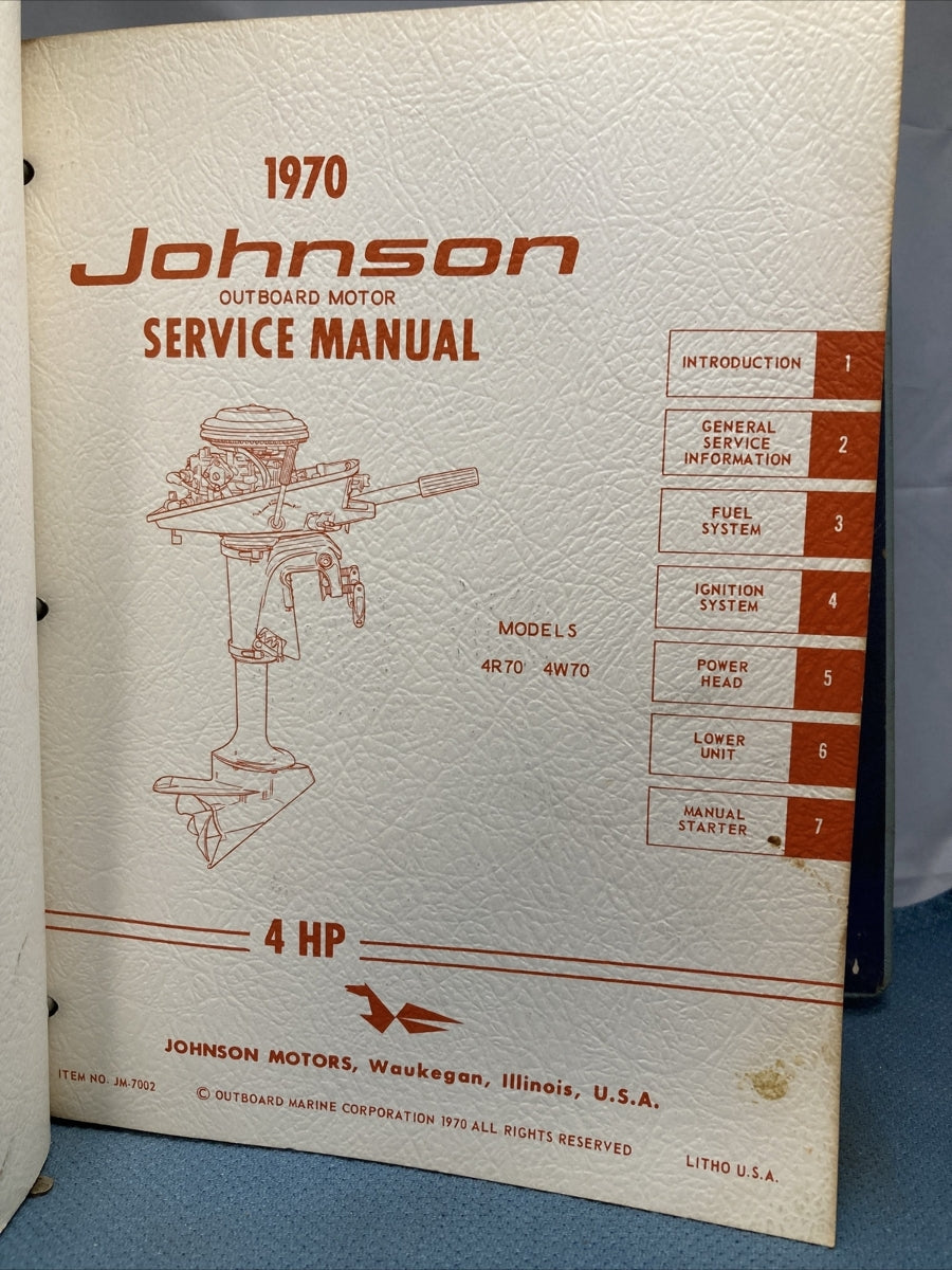 JOHNSON JS-4344, JM-7001 - JM-7009, JM-7011 SERVICE MANUALS WITH BINDER