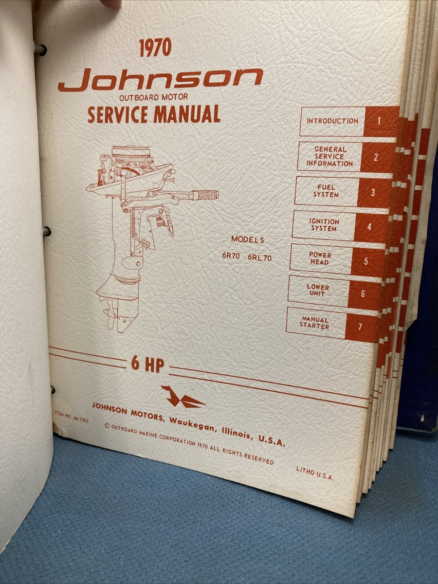JOHNSON JS-4344, JM-7001 - JM-7009, JM-7011 SERVICE MANUALS WITH BINDER