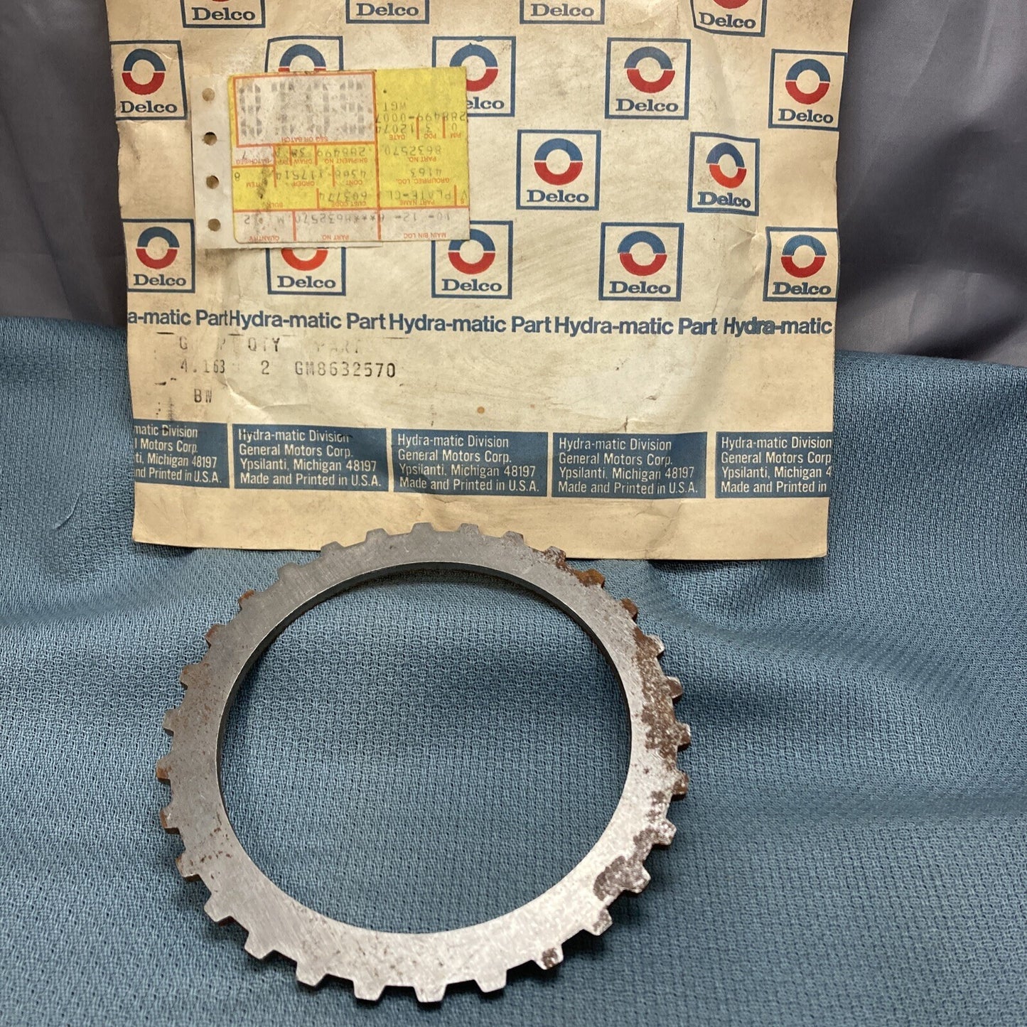 NEW ACDELCO/GM 8632570 PLATE, TRANSMISSION CLUTCH 1982-1990 GR 4.163
