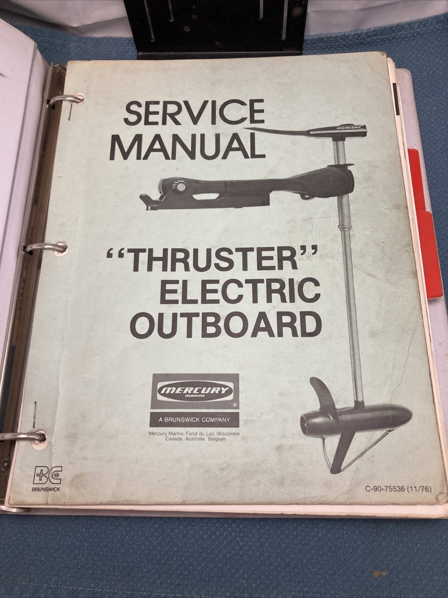 MERCURY C-90-75536, C-90-86121, 90-99987, 90-816427 SERVICE MANUALS WITH BINDER
