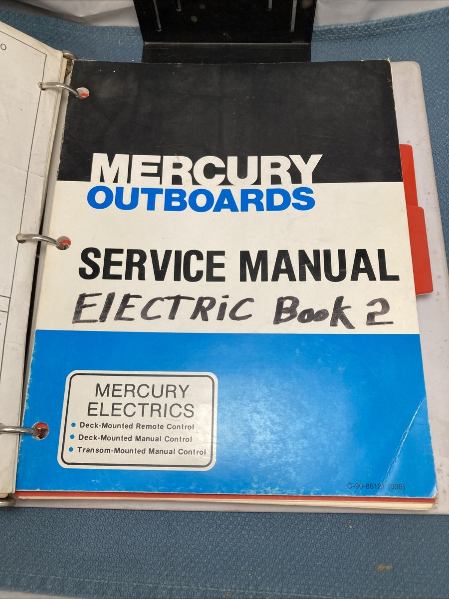 MERCURY C-90-75536, C-90-86121, 90-99987, 90-816427 SERVICE MANUALS WITH BINDER