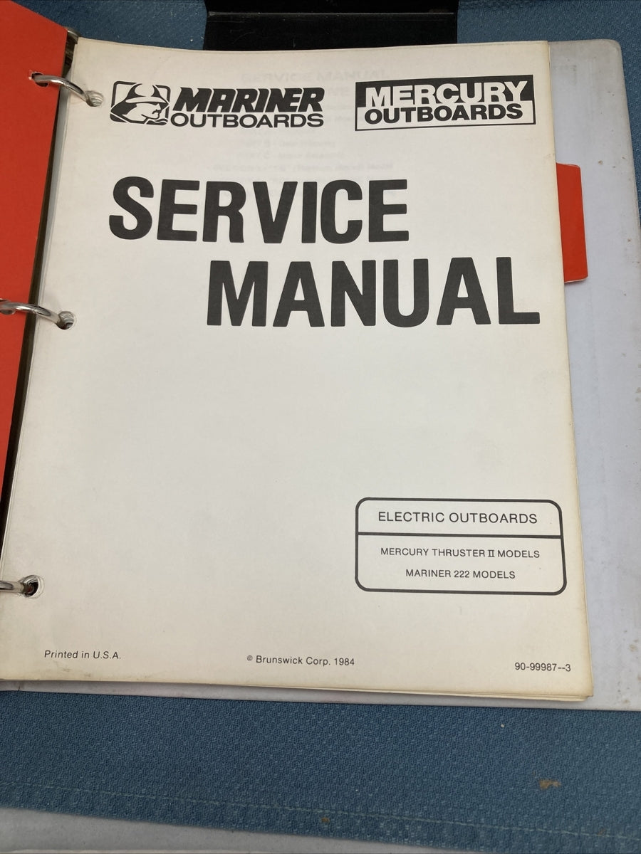 MERCURY C-90-75536, C-90-86121, 90-99987, 90-816427 SERVICE MANUALS WITH BINDER