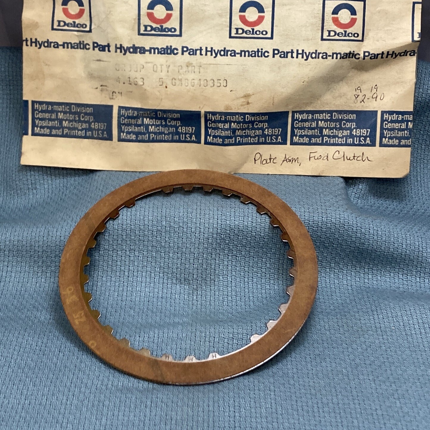 NEW ACDELCO/GM 8648350 PLATE ASM, FWD CLUTCH 1982-1990 GR 4.163