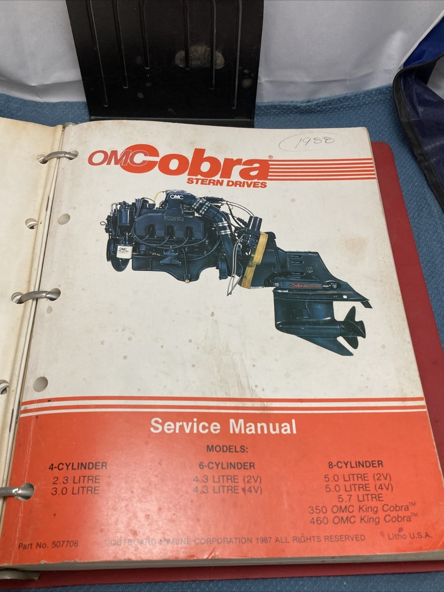 OMC COBRA 507708, 985952-985958 SERVICE MANUAL/PARTS CATALOGS