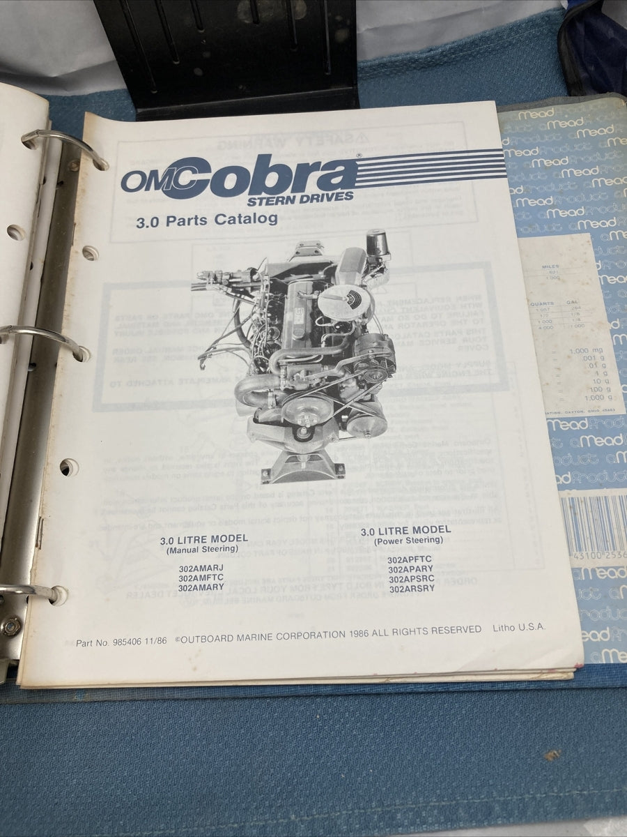 OMC COBRA 984116R, 984417-984418, 984420-984423, 985405-985410 PARTS CATALOGS