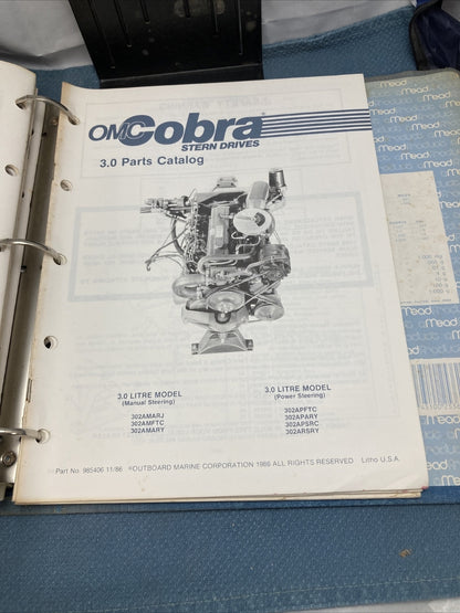 OMC COBRA 984116R, 984417-984418, 984420-984423, 985405-985410 PARTS CATALOGS