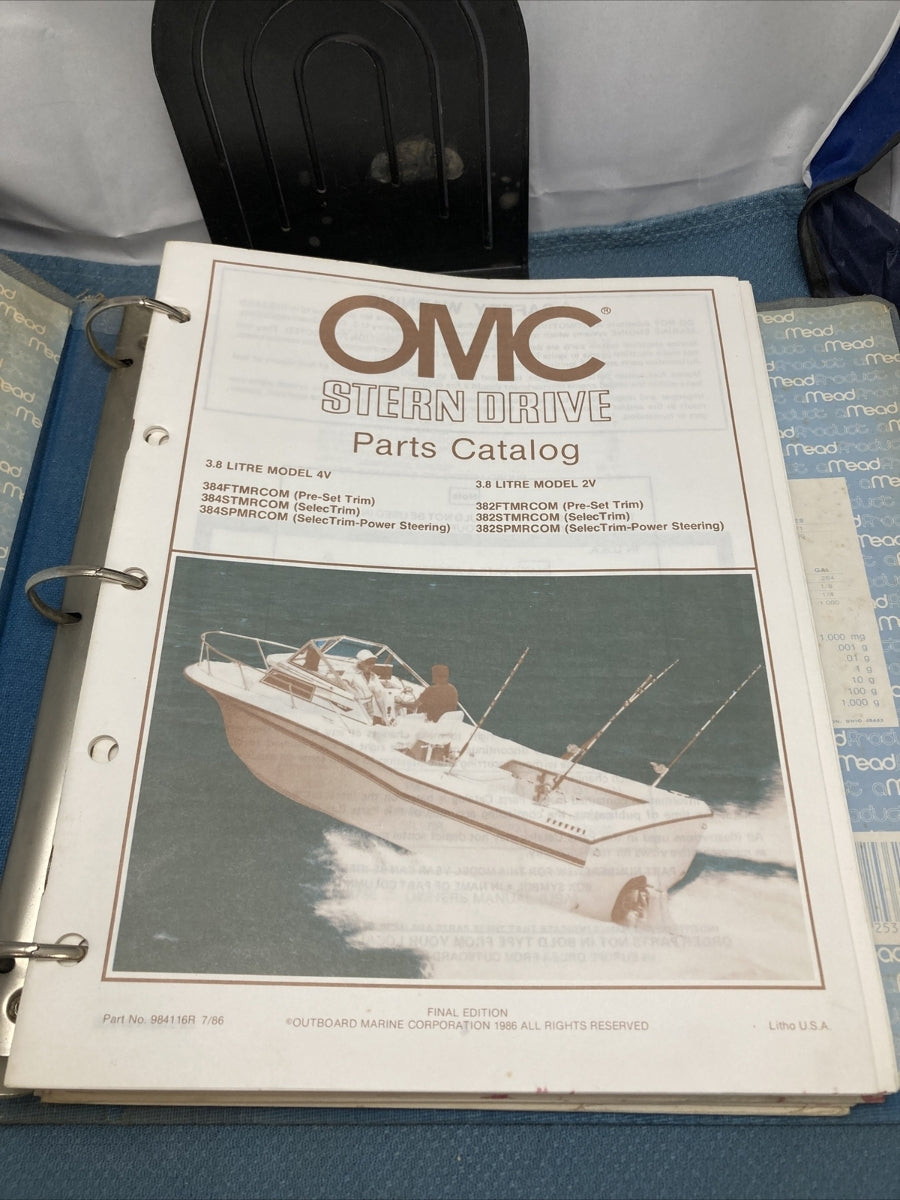 OMC COBRA 984116R, 984417-984418, 984420-984423, 985405-985410 PARTS CATALOGS
